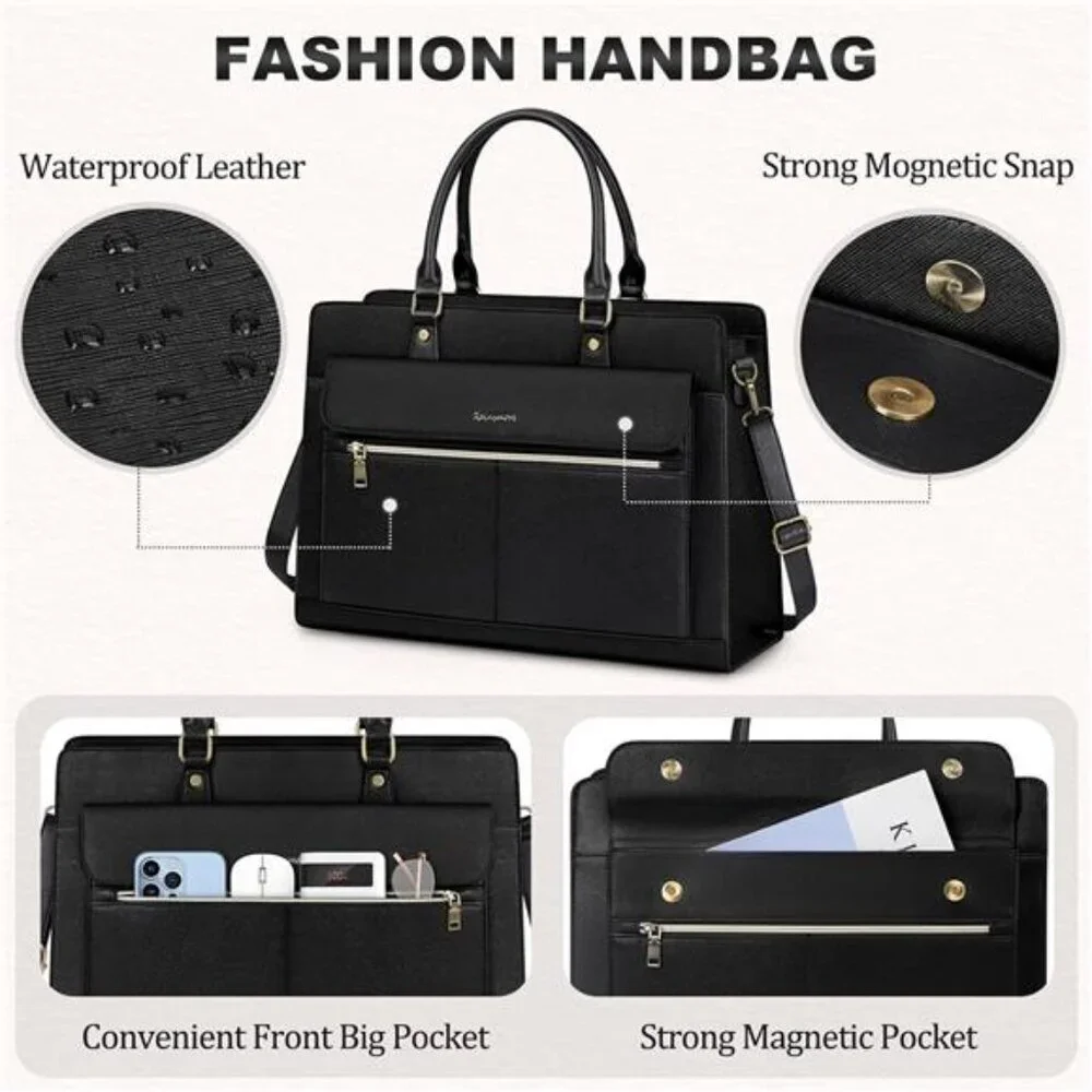 Laptop Bag for Women 15.6 Inch Laptop Tote Bag Business Office Work